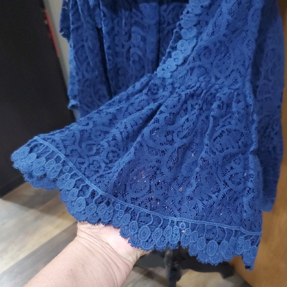 Free People Midnight Blue Lace Dress - Picture 5 of 12